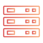 reliable server infrastructure icon